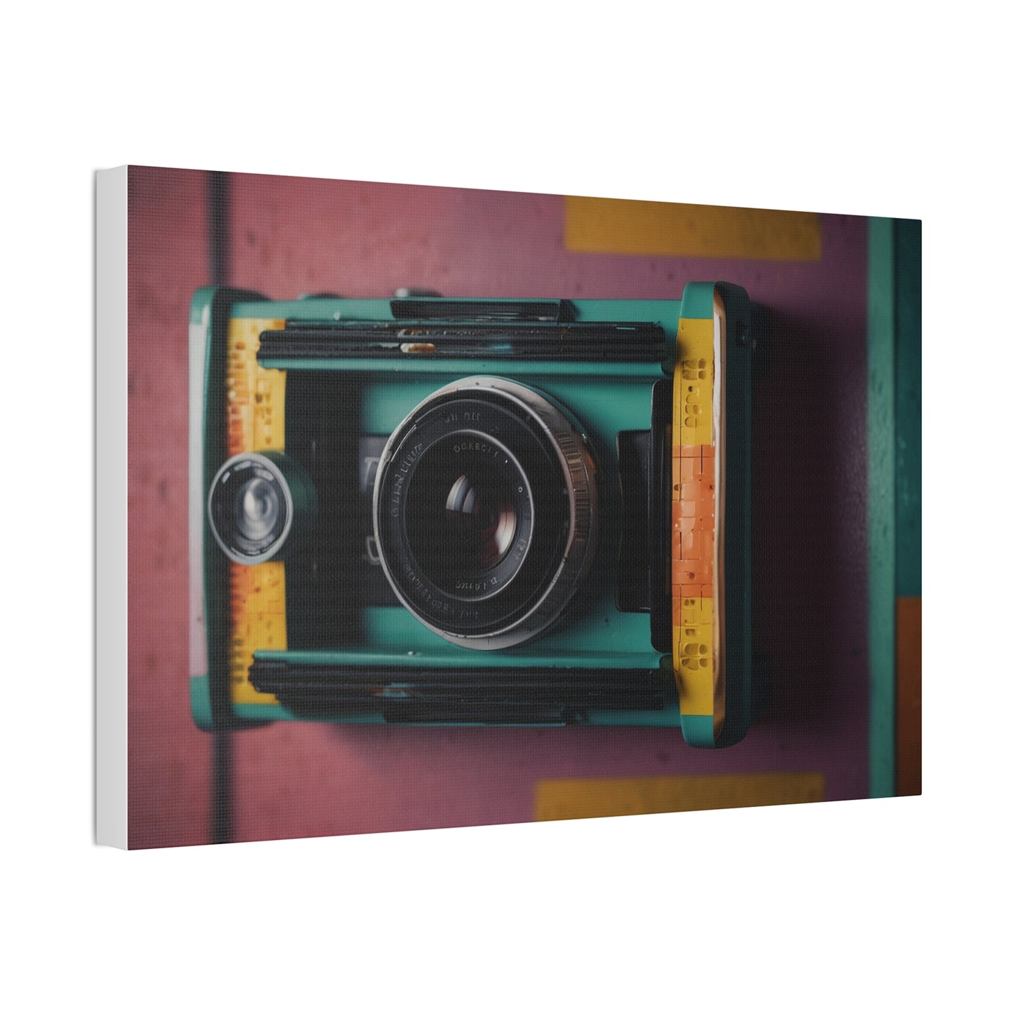 Timeless Focus: Vintage Camera Canvas Stretched, 1.5'' Puzzlers Paradise