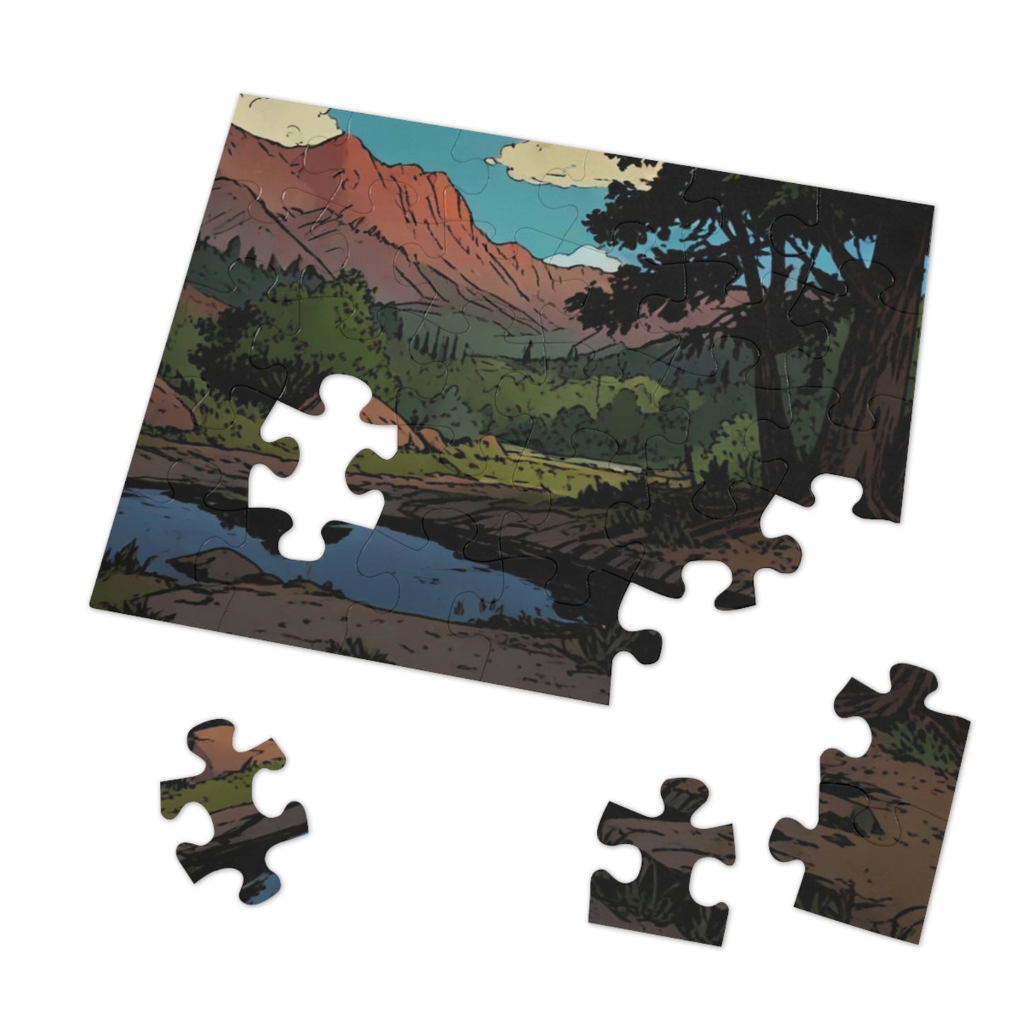 Vintage Vibes Diner Jigsaw Puzzle (252, 500, 1000-Piece)