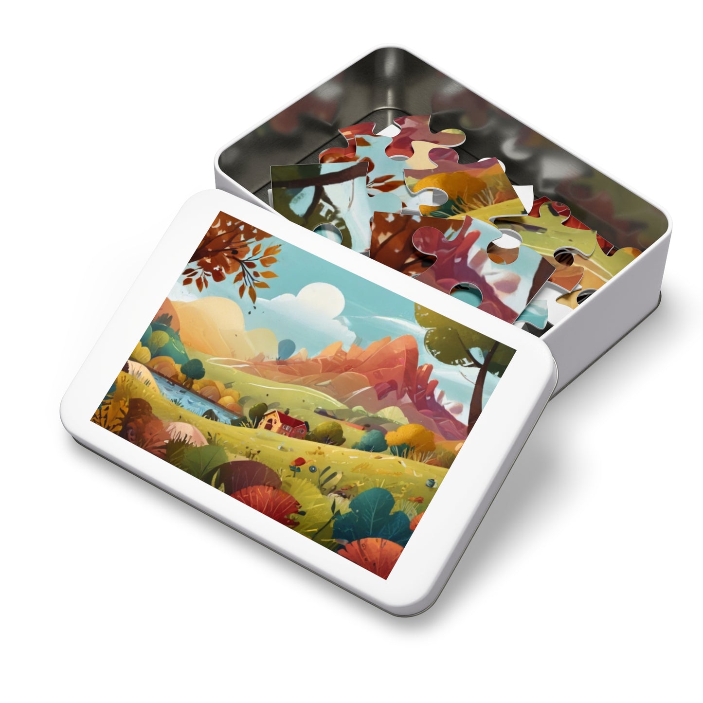 Countryside Charm and City Slicker Jigsaw Puzzle (252, 500, 1000-Piece)