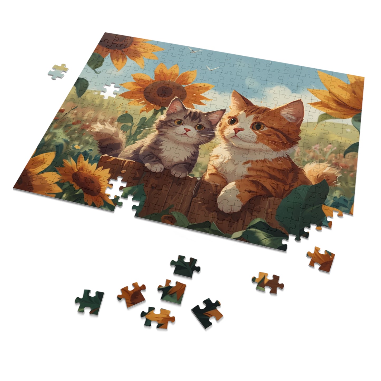 Summer Whimsy Kittens Jigsaw Puzzle (252, 500, 1000-Piece)