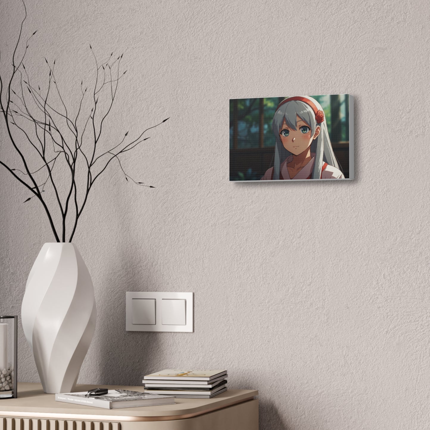 Glimpse of Serenity: Anime Character Canvas Stretched, 1.5'' Puzzlers Paradise