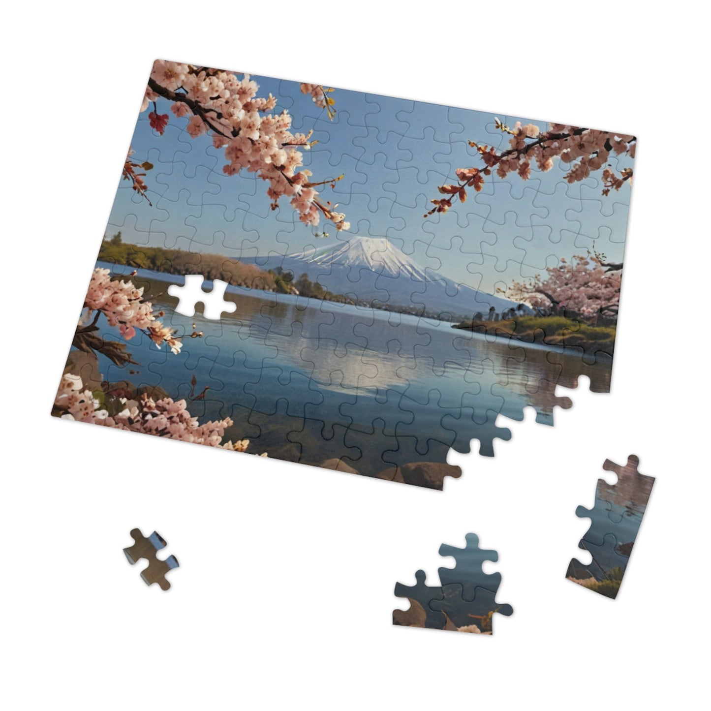 Mount Fuji Serenity Jigsaw Puzzle (252, 500, 1000-Piece) - Puzzlers Paradise