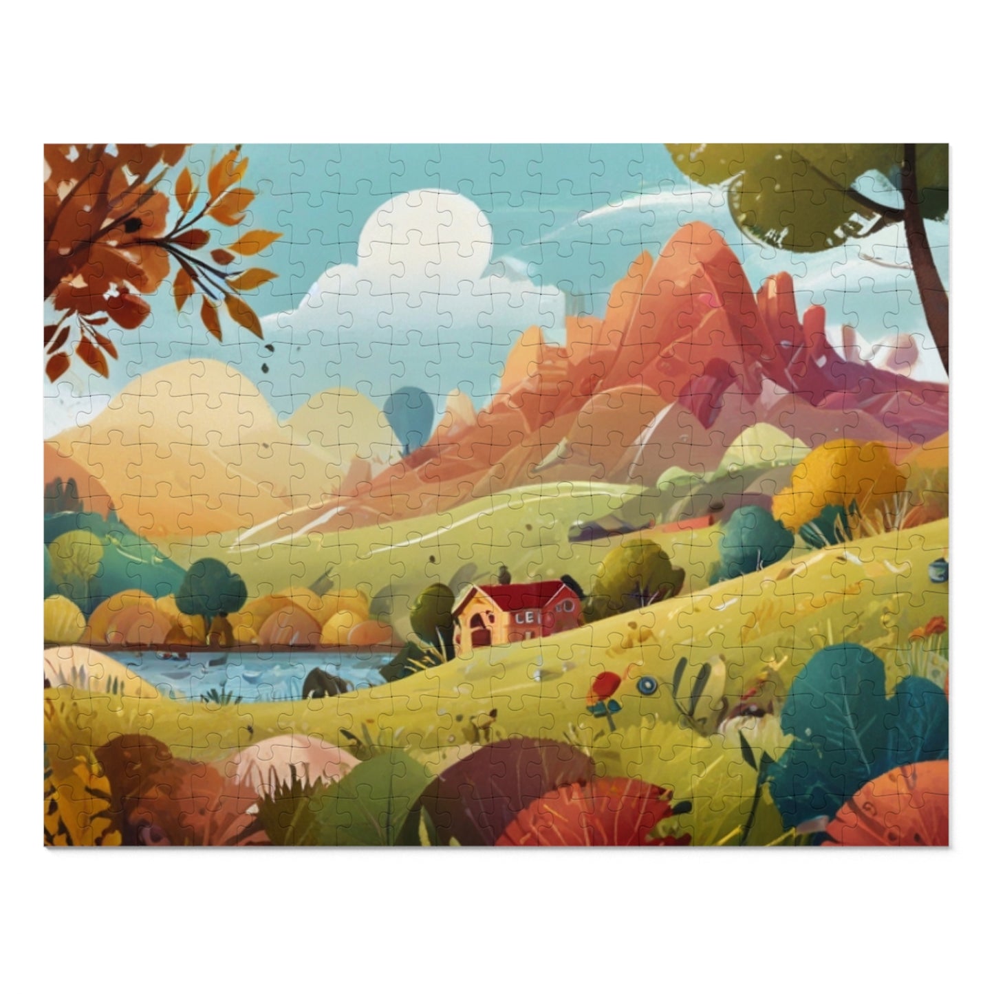 Countryside Charm and City Slicker Jigsaw Puzzle (252, 500, 1000-Piece)