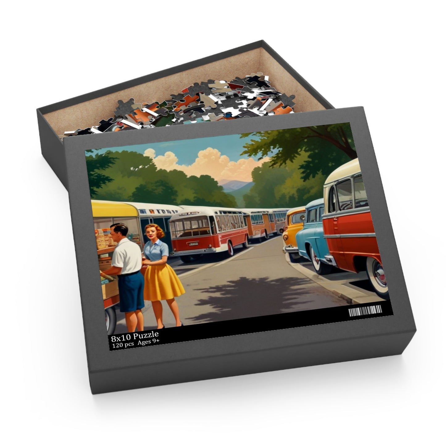 Vintage Market Day Jigsaw Puzzle (120, 252, 500-Piece)