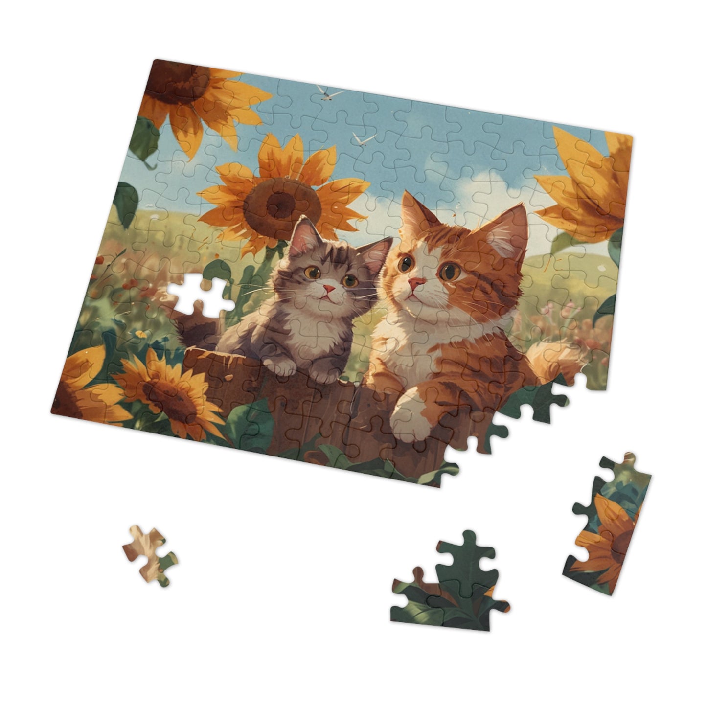 Summer Whimsy Kittens Jigsaw Puzzle (252, 500, 1000-Piece)