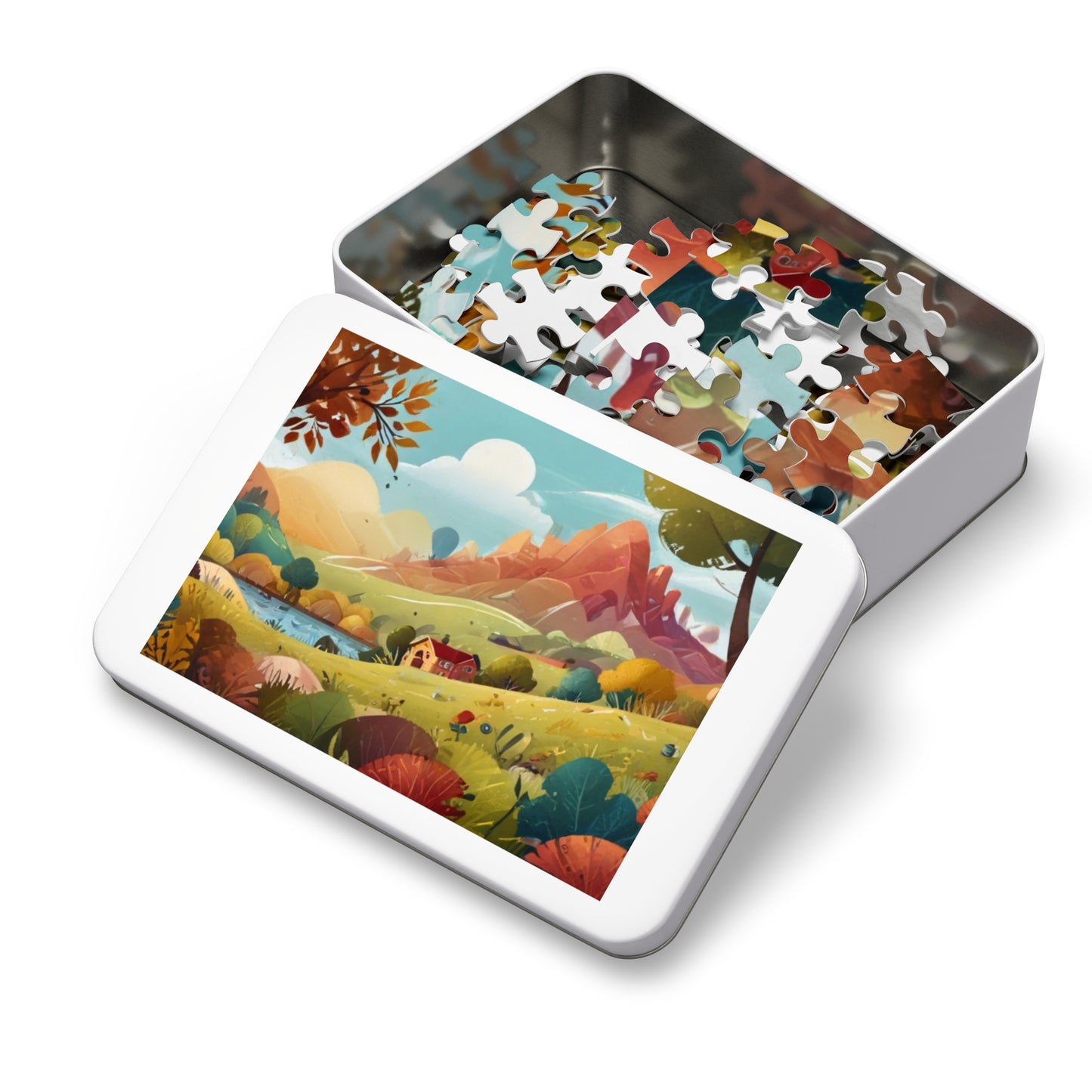 Countryside Charm and City Slicker Jigsaw Puzzle (252, 500, 1000-Piece)