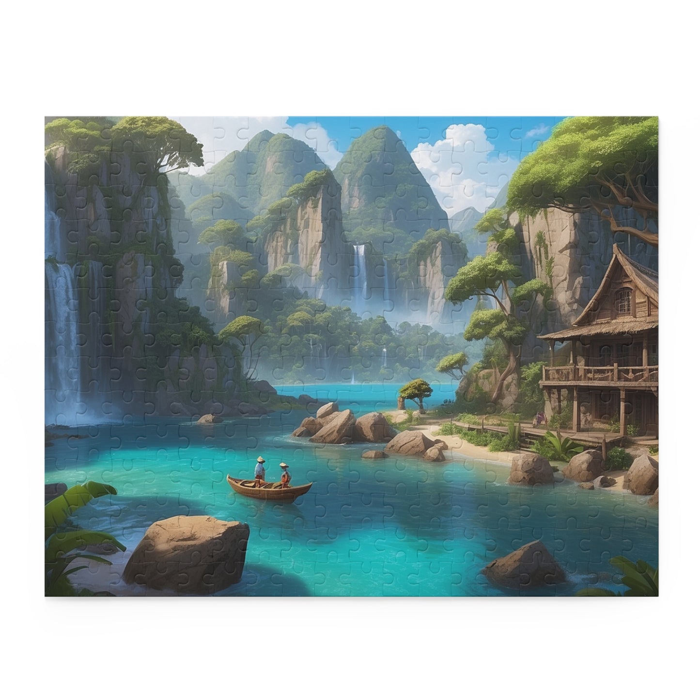 Paradise Falls Jigsaw Puzzle (120, 252, 500-Piece) - Puzzlers Paradise