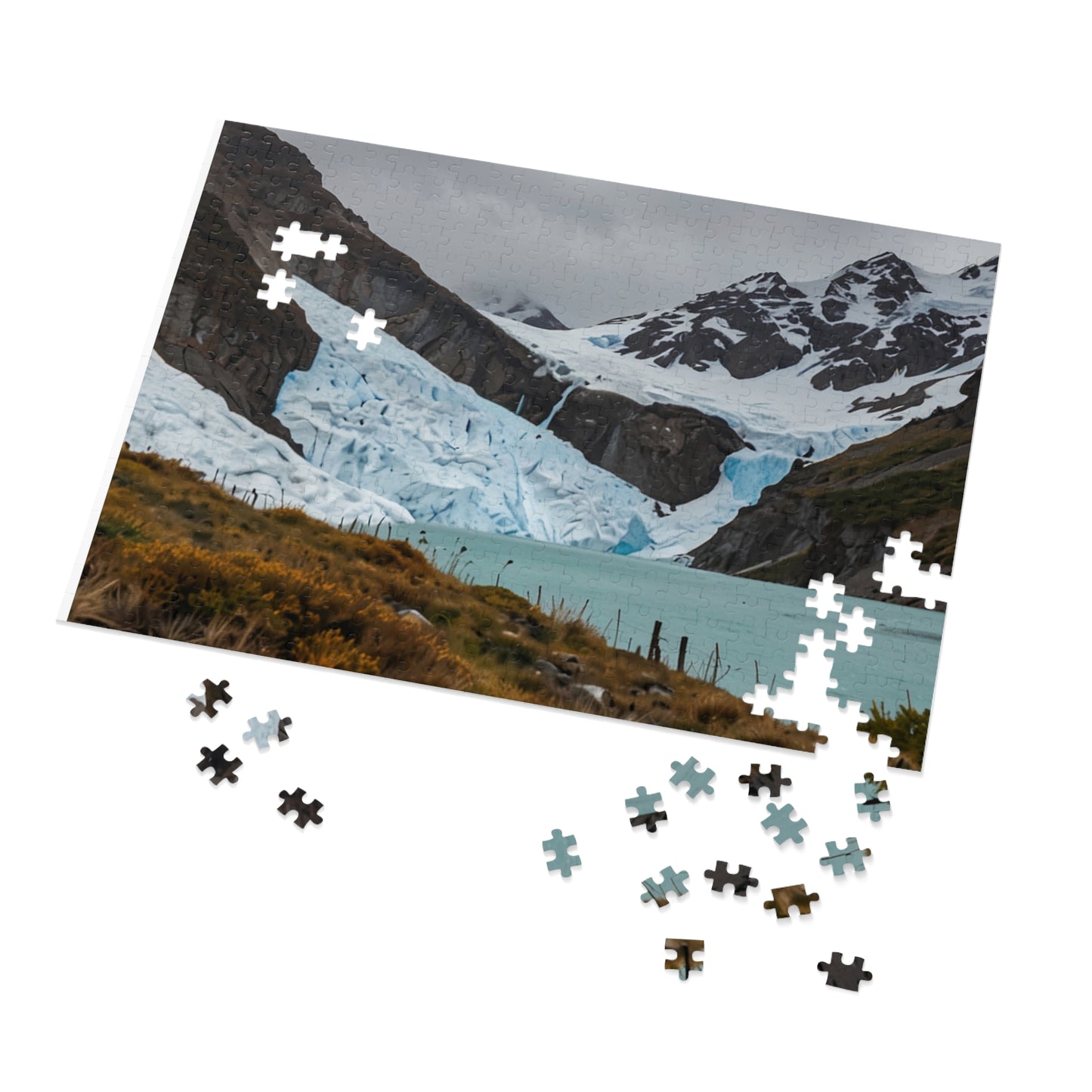 Glacier National Park Icefall Jigsaw Puzzle (252, 500, 1000-Piece) - Puzzlers Paradise