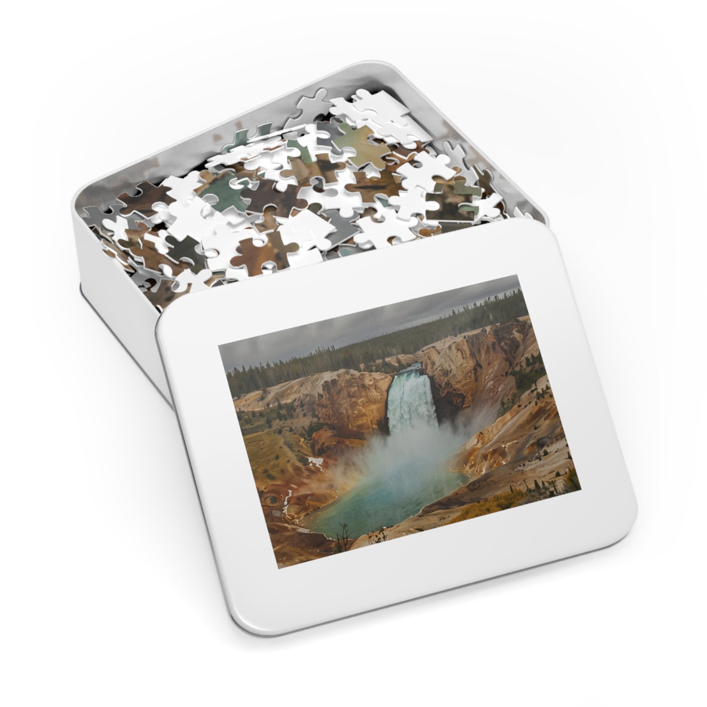 Yellowstone Waterfall Bliss Jigsaw Puzzle (252, 500, 1000-Piece)