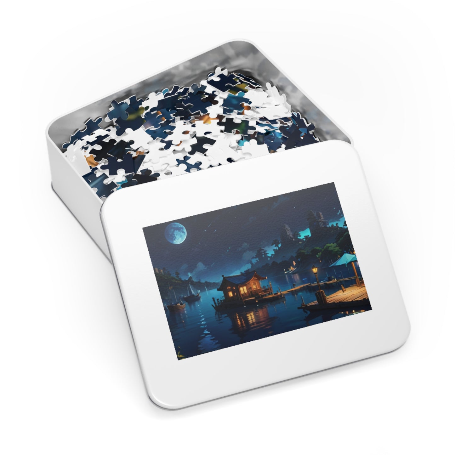Sapphire Harbor Jigsaw Puzzle (30, 110, 252, 500, 1000-Piece) - Puzzlers Paradise