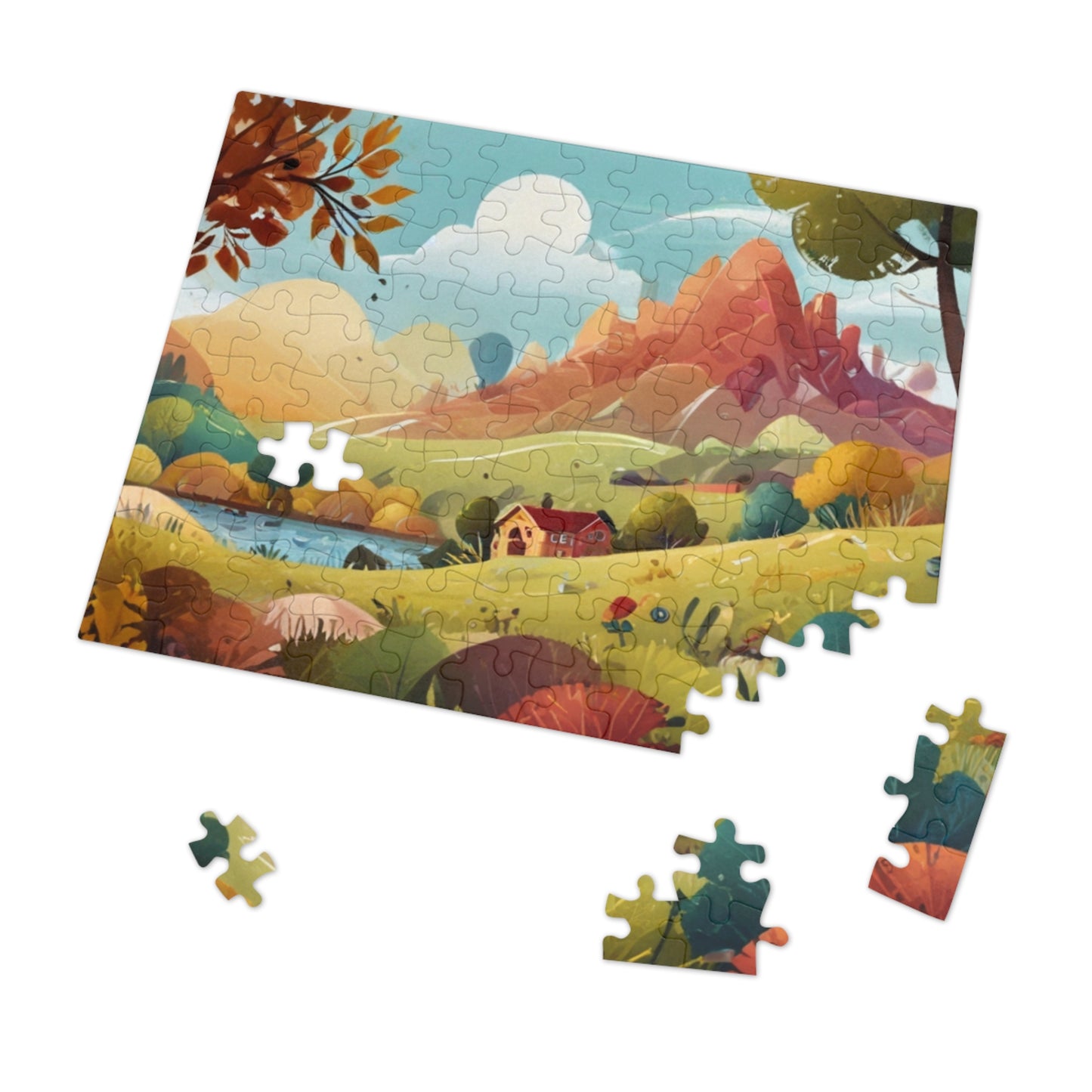 Countryside Charm and City Slicker Jigsaw Puzzle (252, 500, 1000-Piece)