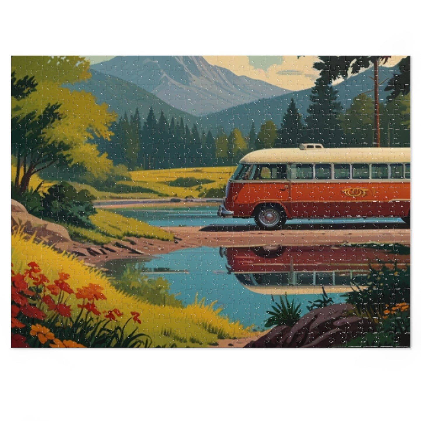 Mountain Reflections Van Jigsaw Puzzle (252, 500, 1000-Piece)