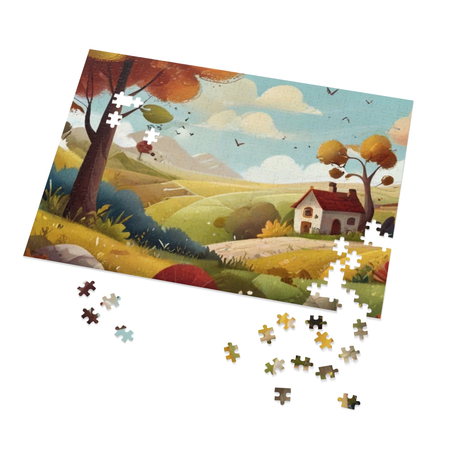 Countryside Charm and City Slicker Jigsaw Puzzle (252, 500, 1000-Piece)