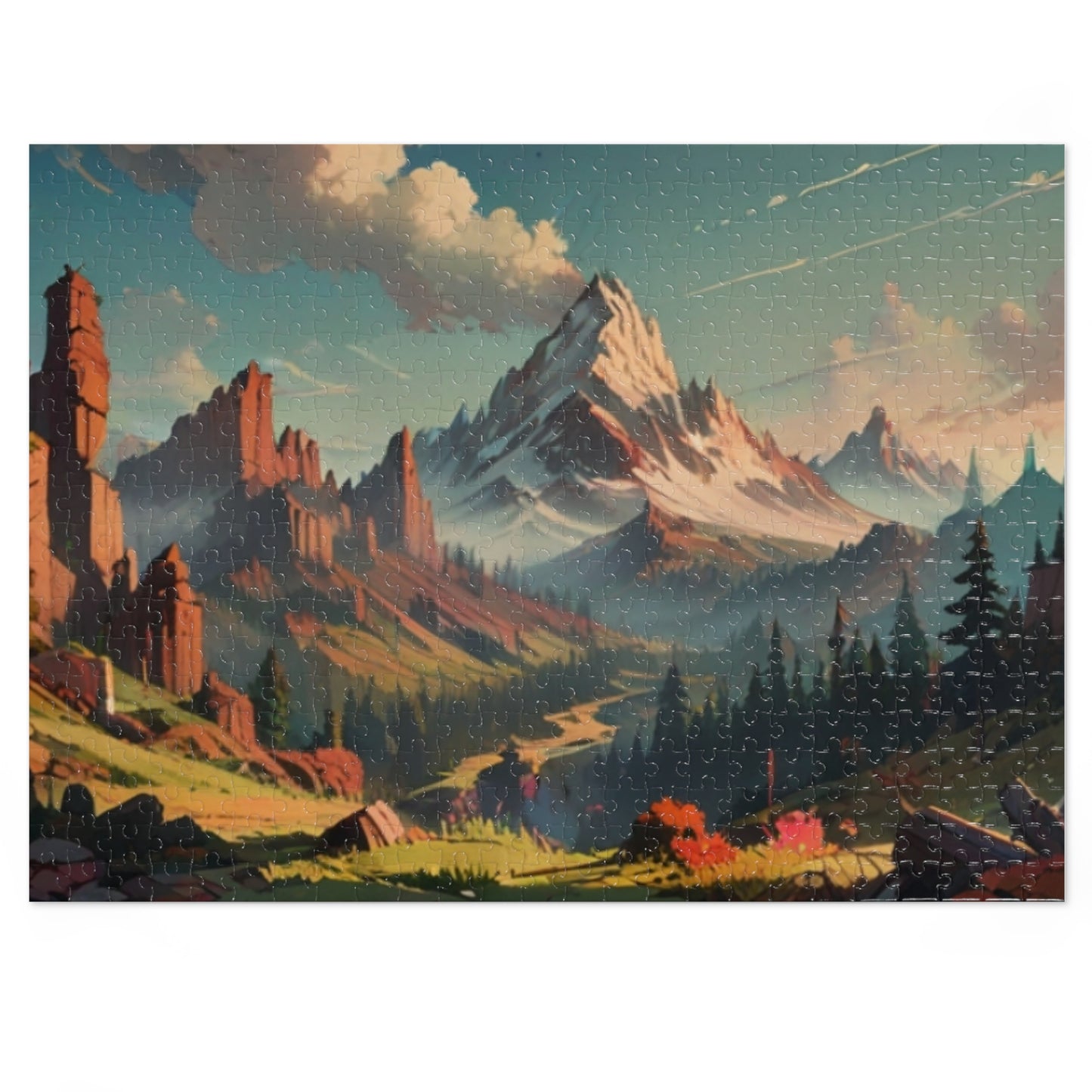 Echoing Mountains Jigsaw Puzzle (30, 110, 252, 500, 1000-Piece)