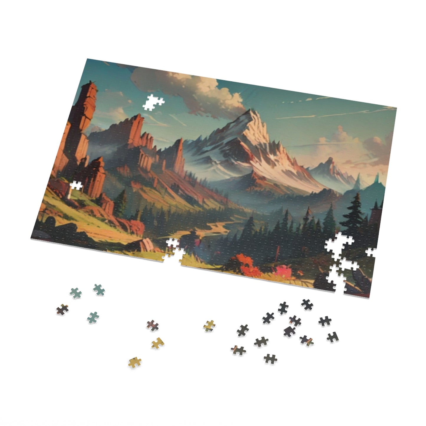 Echoing Mountains Jigsaw Puzzle (30, 110, 252, 500, 1000-Piece)