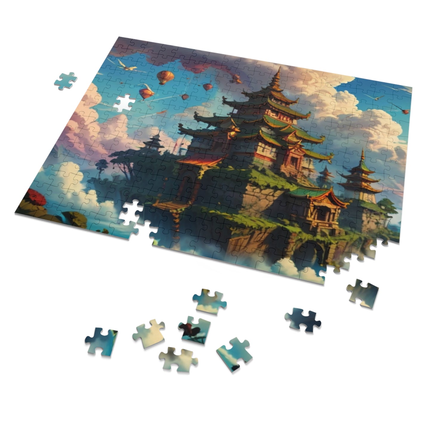 Floating Temples Jigsaw Puzzle (30, 110, 252, 500, 1000-Piece)