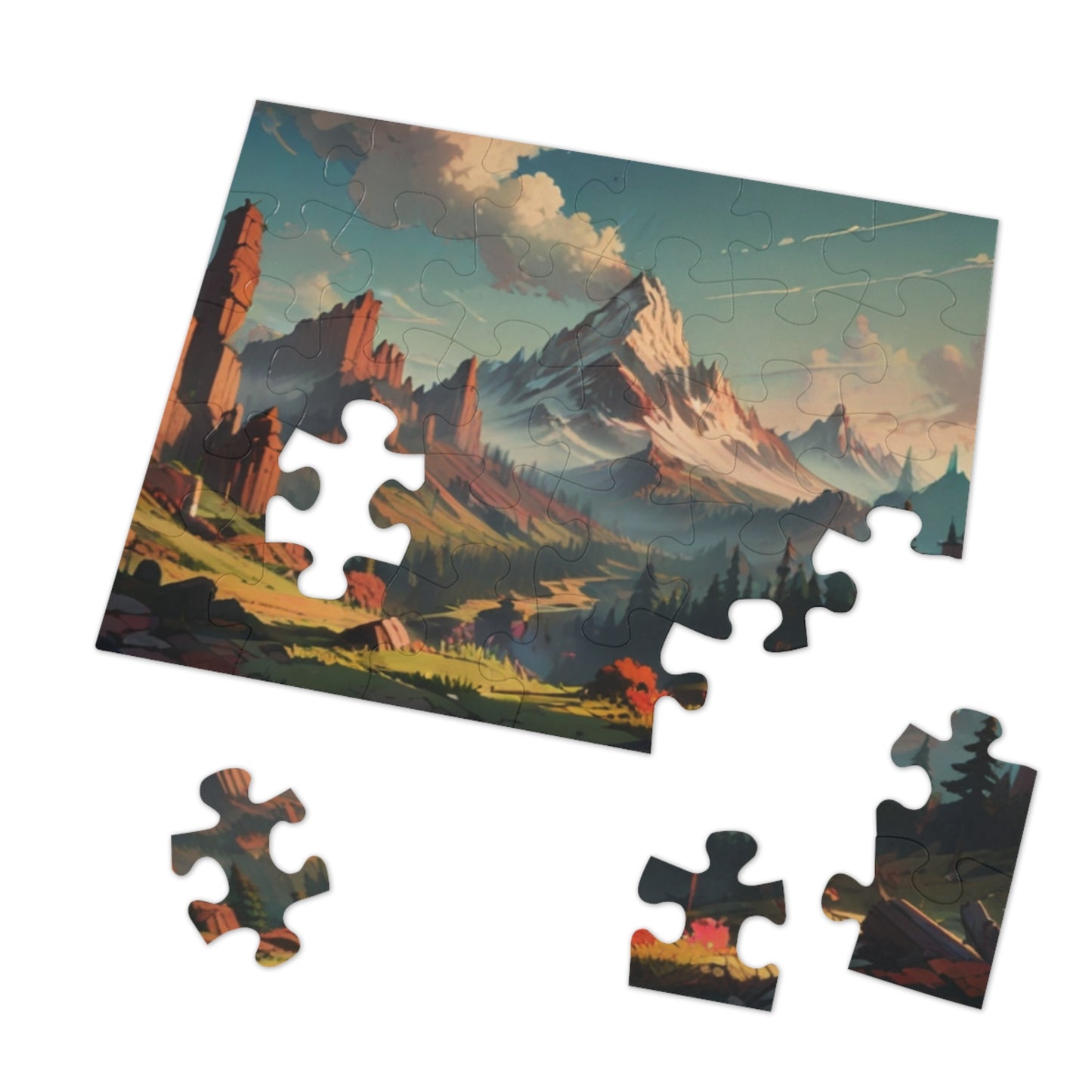 Echoing Mountains Jigsaw Puzzle (30, 110, 252, 500, 1000-Piece)