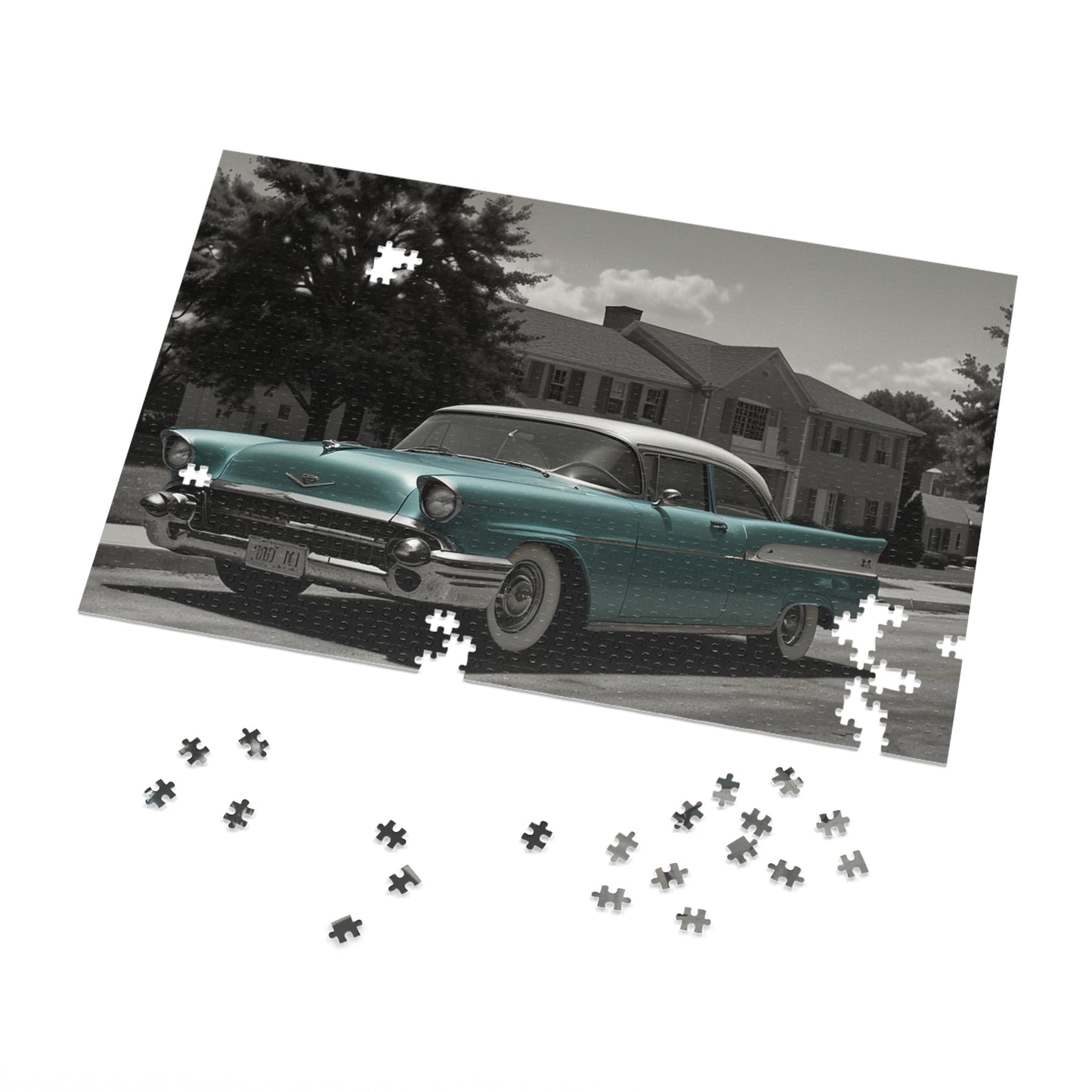 Suburban Dream Classic Car Jigsaw Puzzle (252, 500, 1000-Piece)