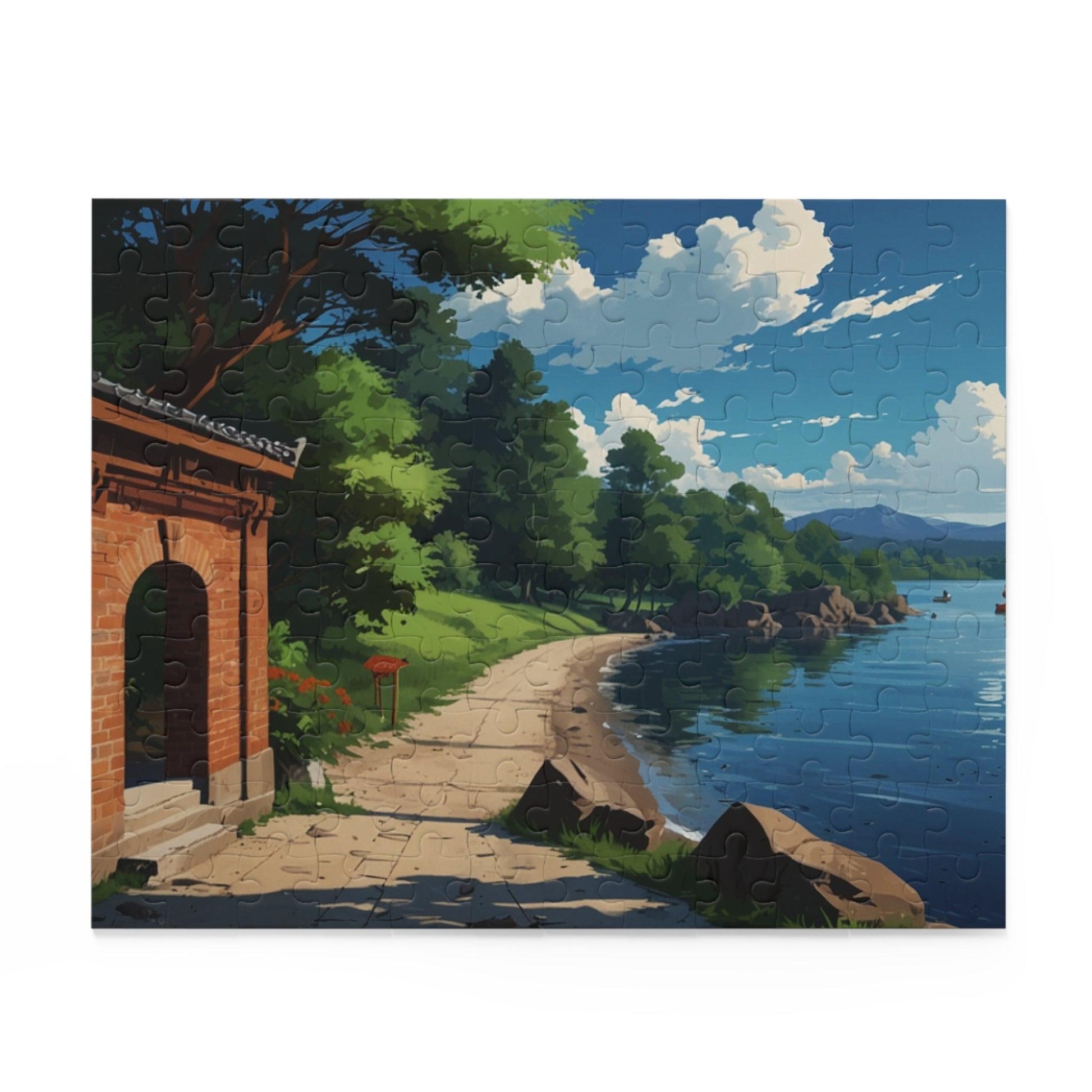 Lakeside Serenity Puzzle (120, 252, 500-Piece) - Puzzlers Paradise
