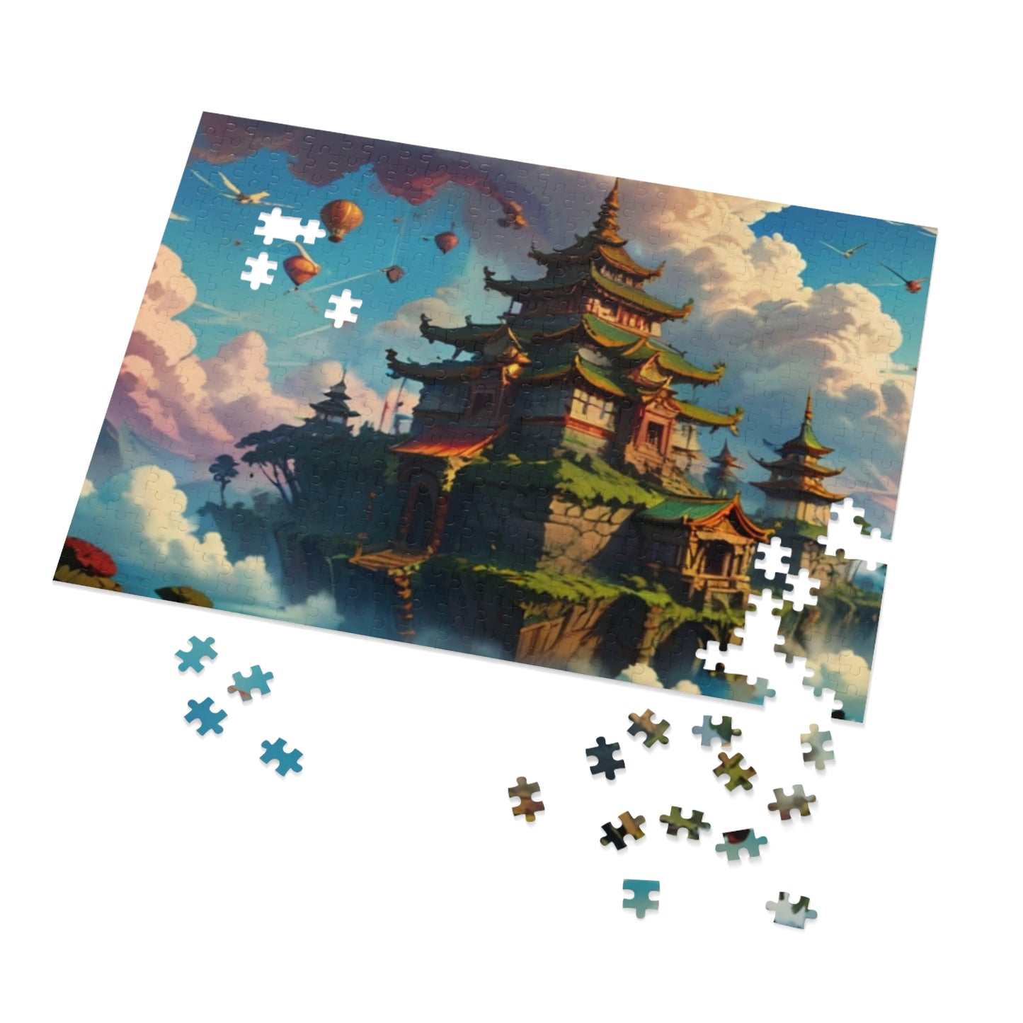 Floating Temples Jigsaw Puzzle (30, 110, 252, 500, 1000-Piece)