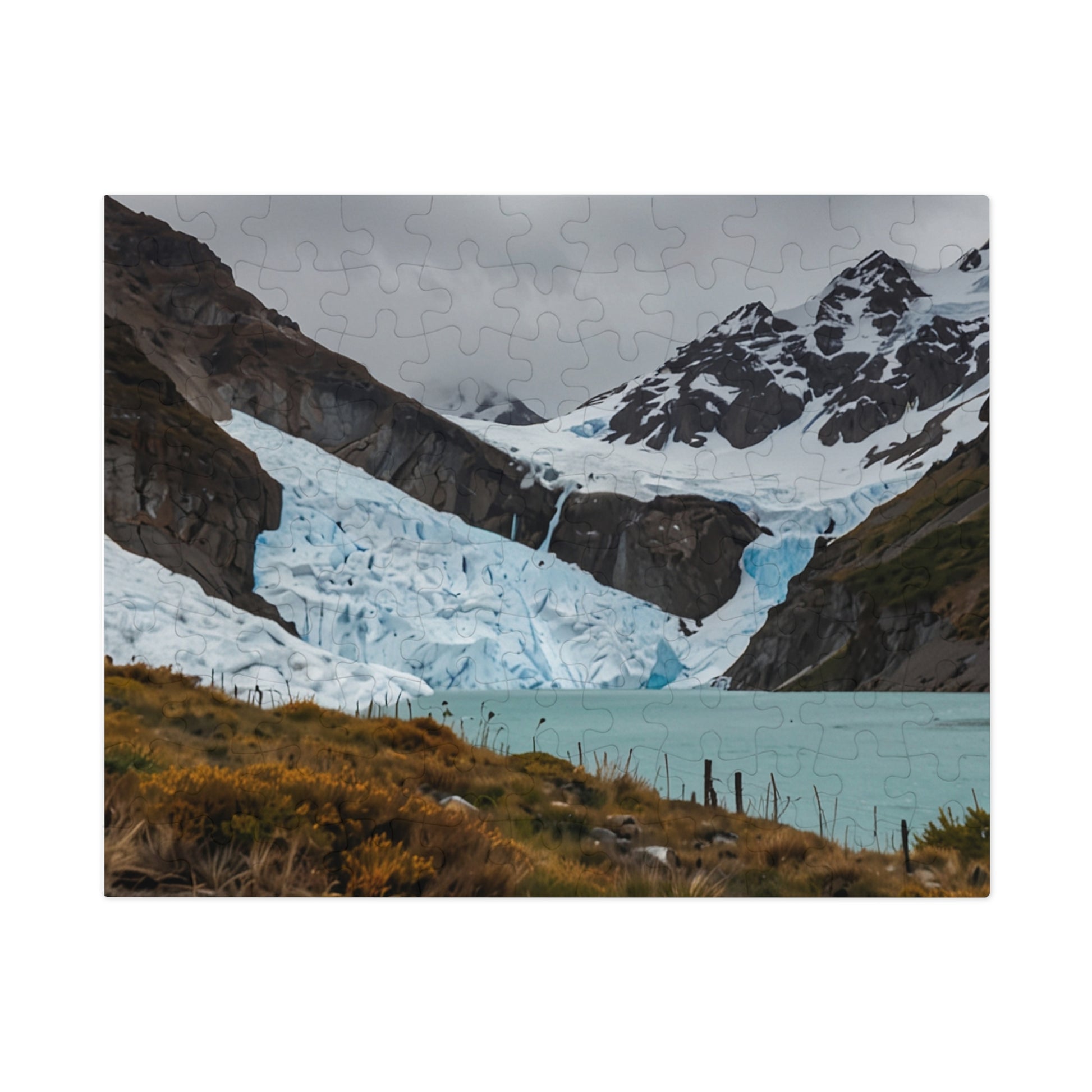 Glacier National Park Icefall Jigsaw Puzzle (252, 500, 1000-Piece) - Puzzlers Paradise