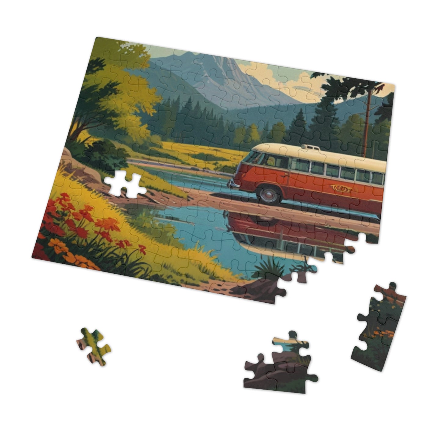 Mountain Reflections Van Jigsaw Puzzle (252, 500, 1000-Piece)