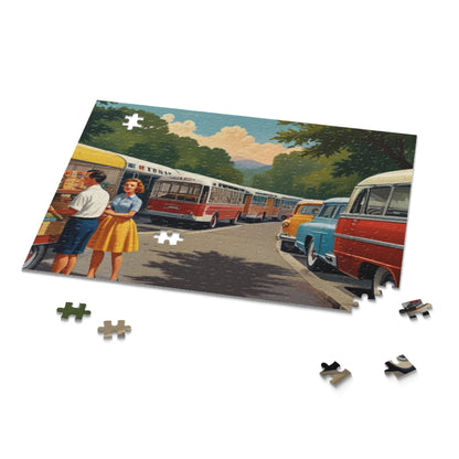 Vintage Market Day Jigsaw Puzzle (120, 252, 500-Piece)