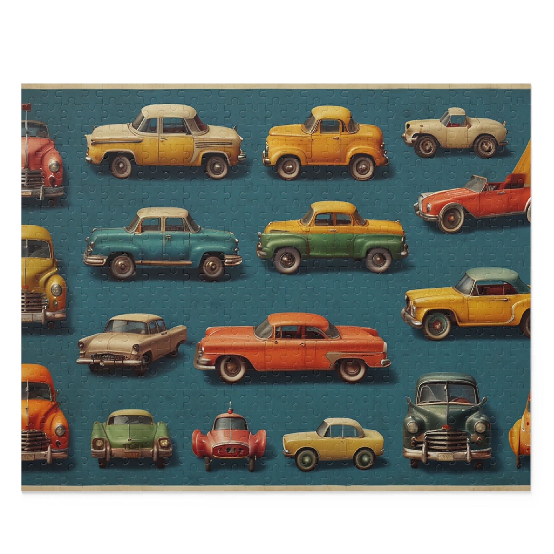 Auto Show Antiques Jigsaw Puzzle (120, 252, 500-Piece) - Puzzlers Paradise