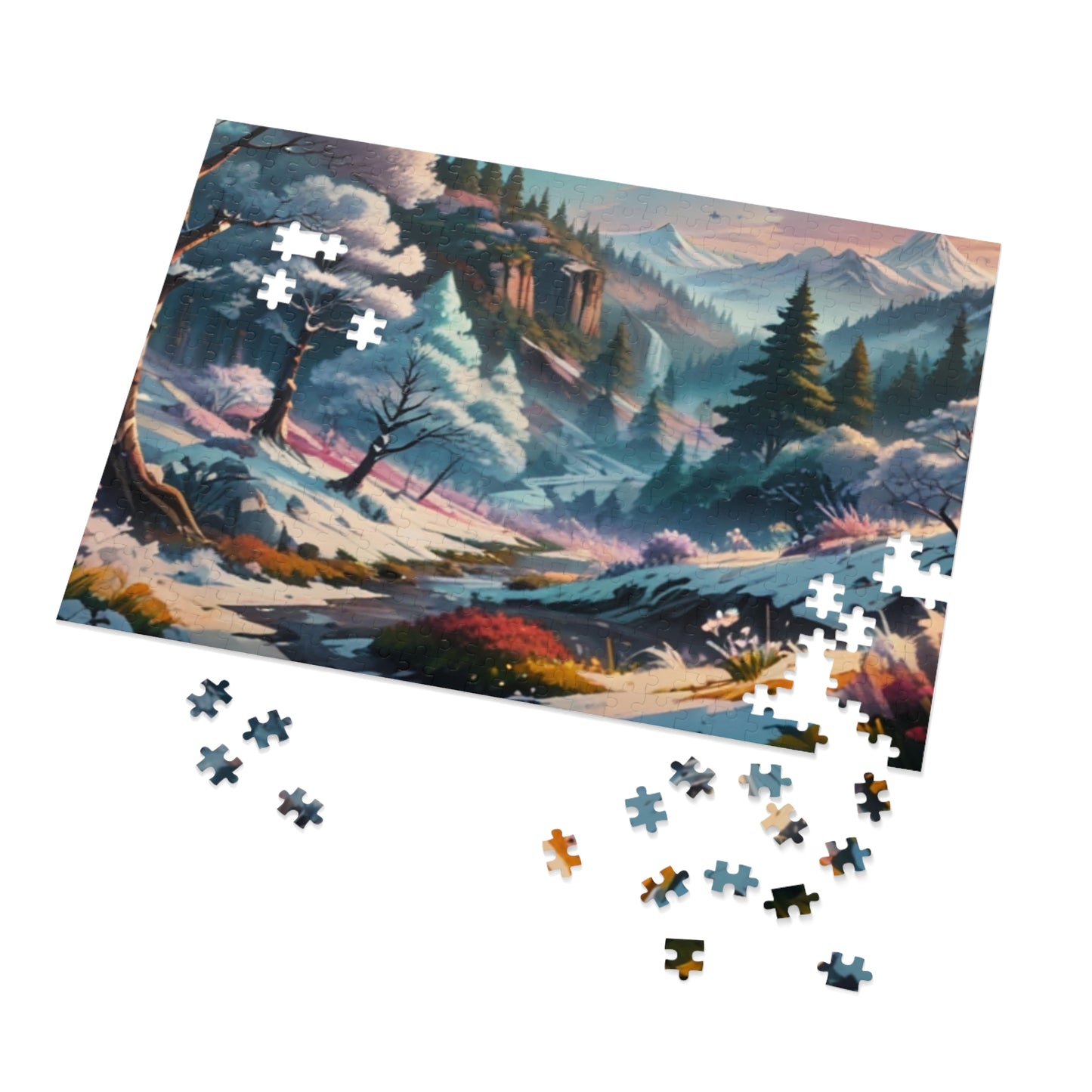 Silver Mist Valley Jigsaw Puzzle (30, 110, 252, 500, 1000-Piece)