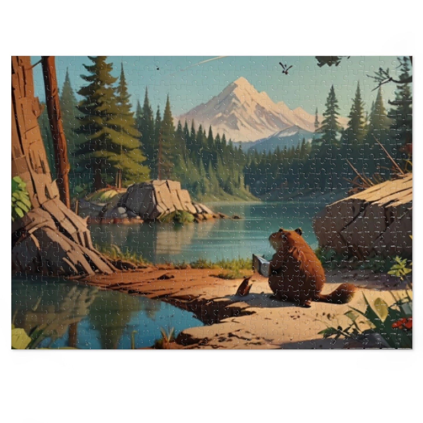 Reading Beaver Jigsaw Puzzle (30, 110, 252, 500, 1000-Piece)