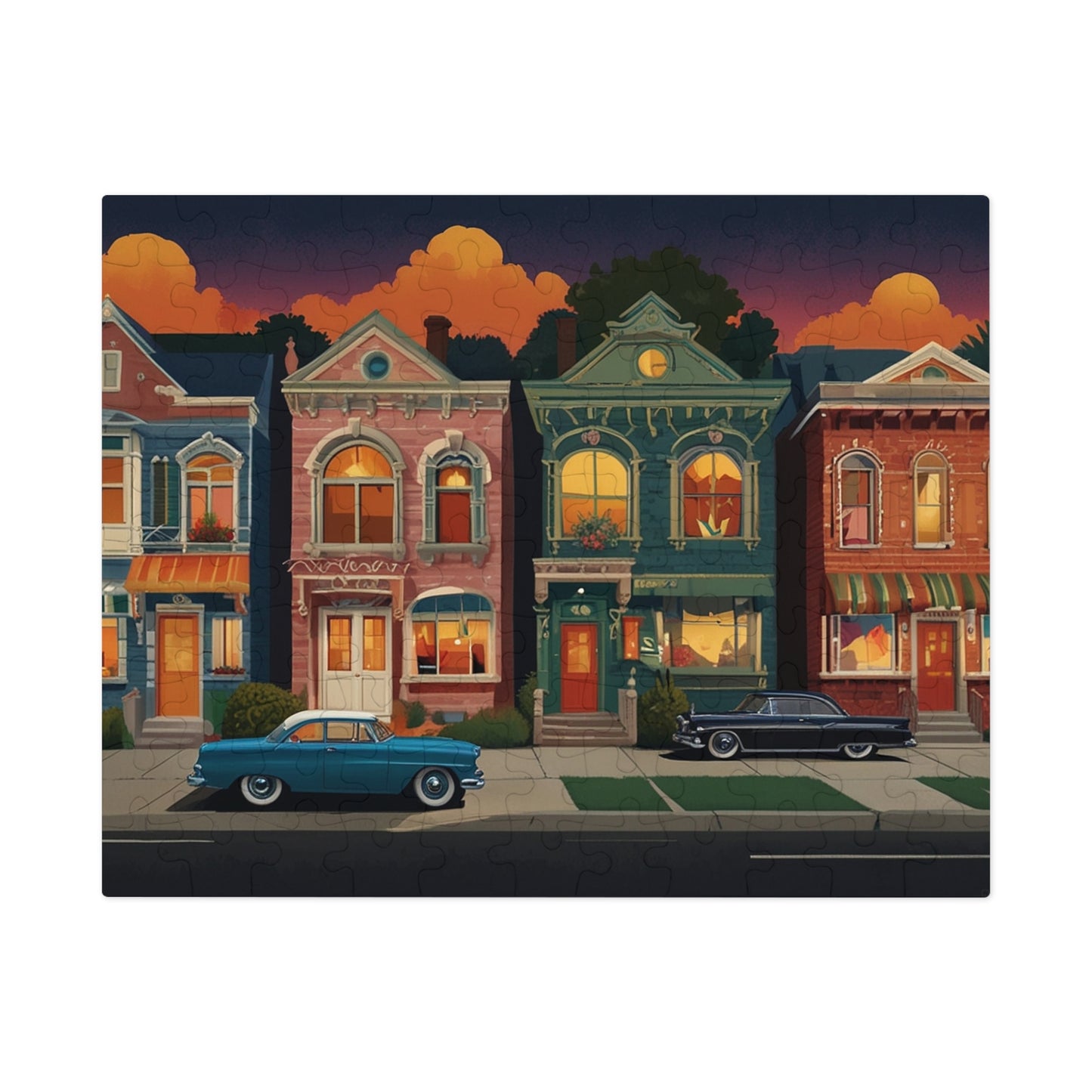 Twilight Townscape Jigsaw Puzzle (252, 500, 1000-Piece)