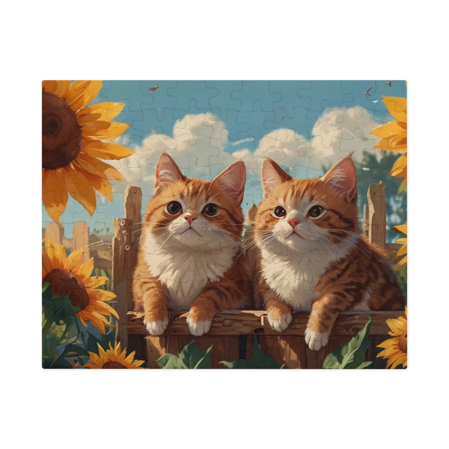 Sunflower Kittens Jigsaw Puzzle (252, 500, 1000-Piece)