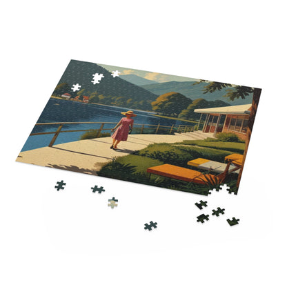 Lakeside Promenade Jigsaw Puzzle (120, 252, 500-Piece)