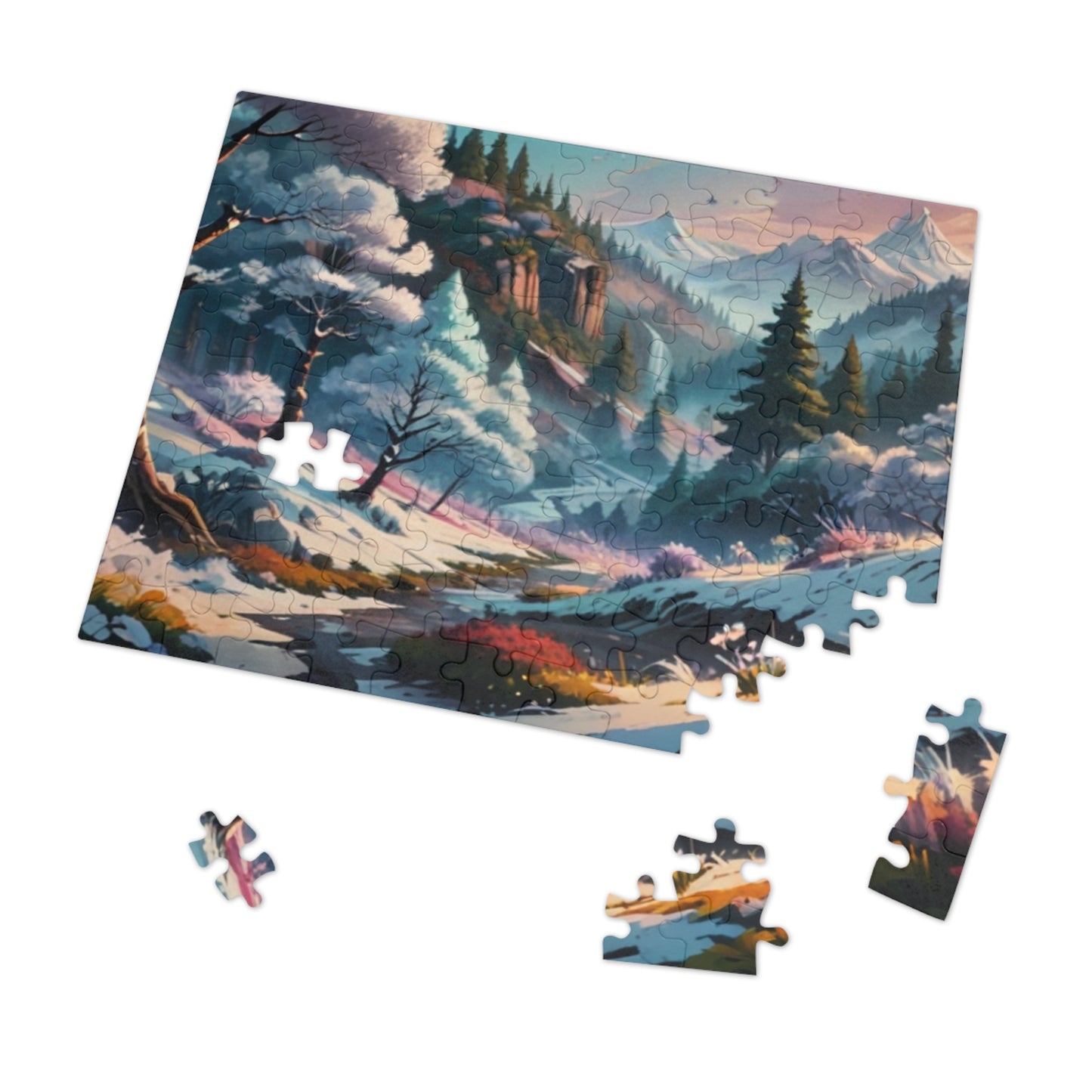 Silver Mist Valley Jigsaw Puzzle (30, 110, 252, 500, 1000-Piece)