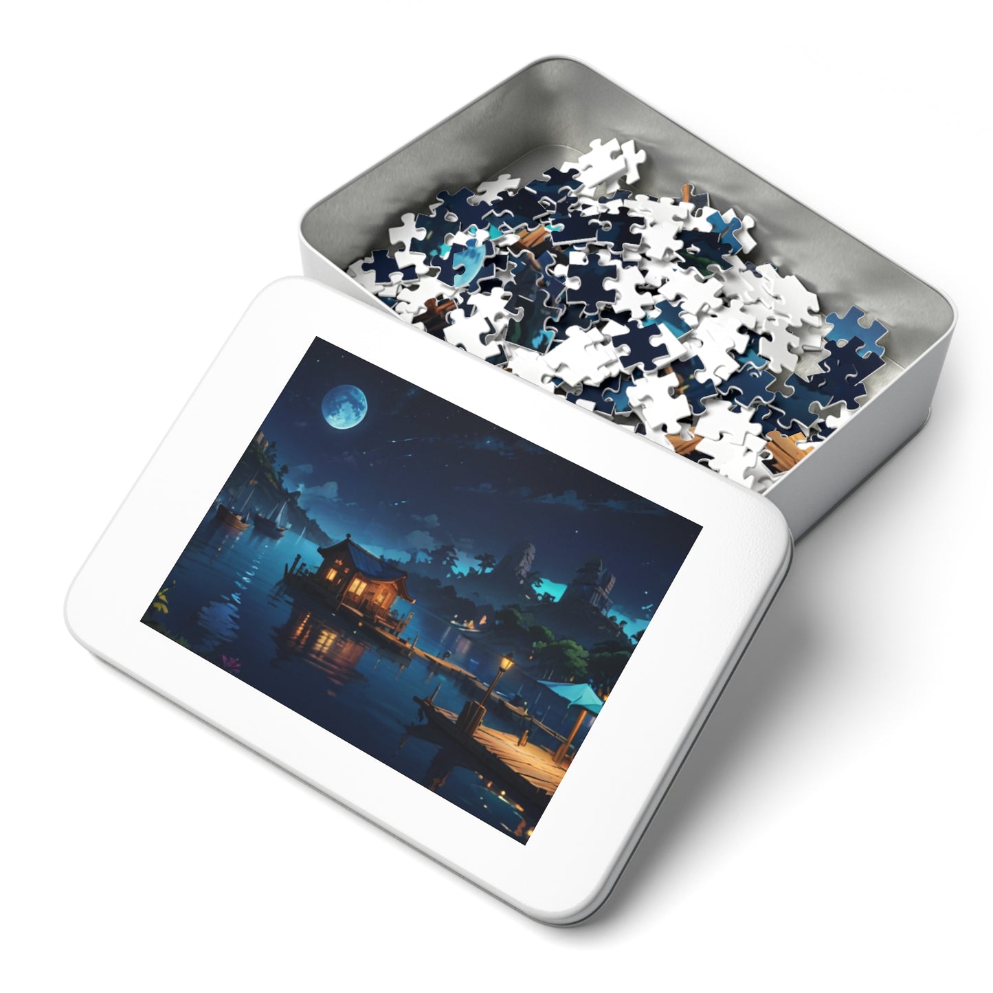 Sapphire Harbor Jigsaw Puzzle (30, 110, 252, 500, 1000-Piece) - Puzzlers Paradise