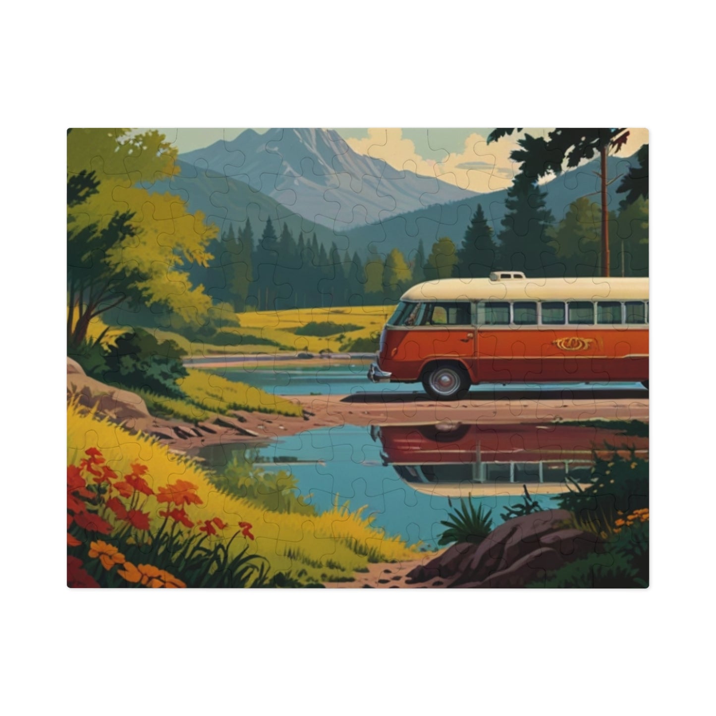 Mountain Reflections Van Jigsaw Puzzle (252, 500, 1000-Piece)