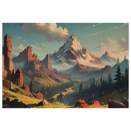 Echoing Mountains Jigsaw Puzzle (30, 110, 252, 500, 1000-Piece)