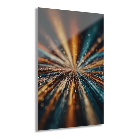 Chromatic Genesis: Premium Acrylic Wall Art Prints (French Cleat Hanging)  Puzzlers Paradise