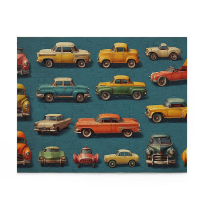 Auto Show Antiques Jigsaw Puzzle (120, 252, 500-Piece) - Puzzlers Paradise