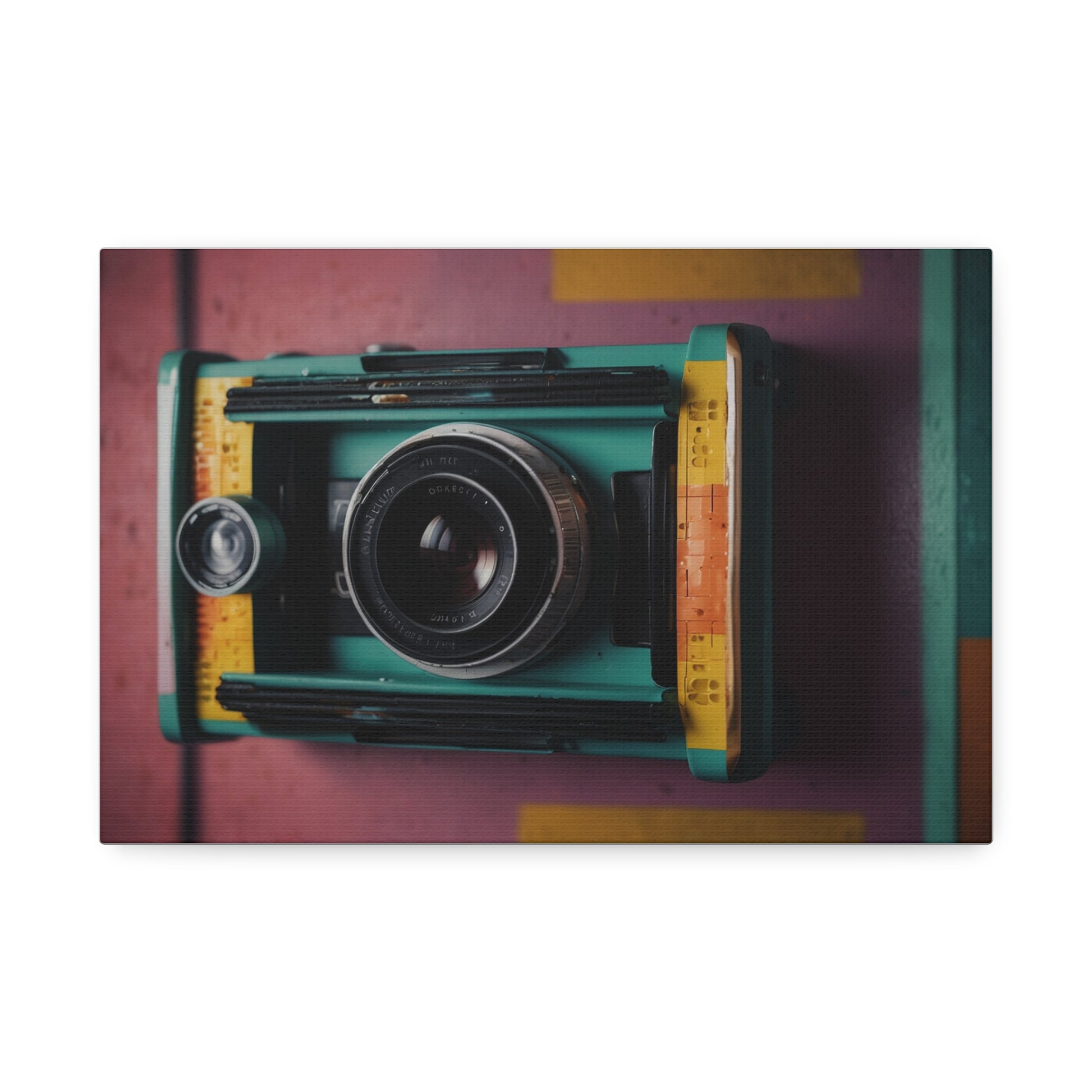 Timeless Focus: Vintage Camera Canvas Stretched, 1.5''  Puzzlers Paradise