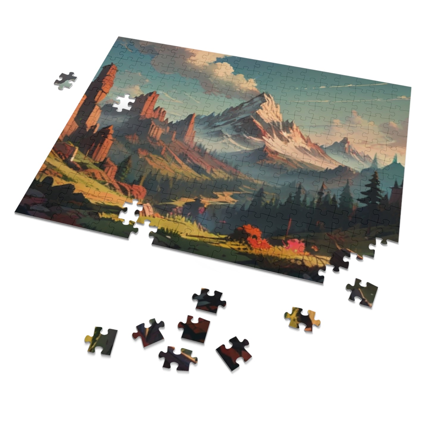 Echoing Mountains Jigsaw Puzzle (30, 110, 252, 500, 1000-Piece)