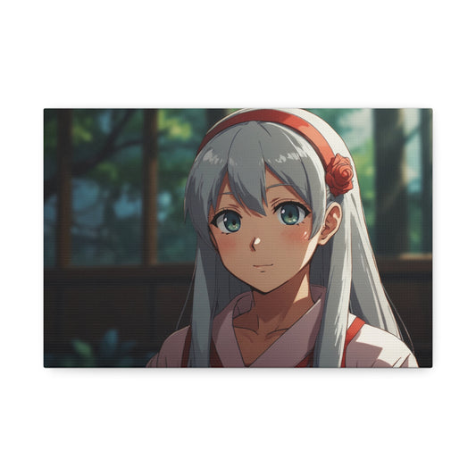 Glimpse of Serenity: Anime Character Canvas Stretched, 1.5''  Puzzlers Paradise