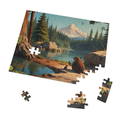 Reading Beaver Jigsaw Puzzle (30, 110, 252, 500, 1000-Piece)