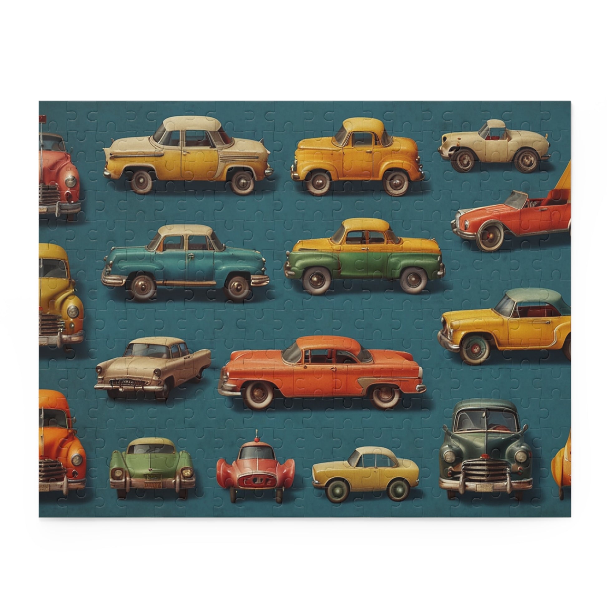 Auto Show Antiques Jigsaw Puzzle (120, 252, 500-Piece) - Puzzlers Paradise