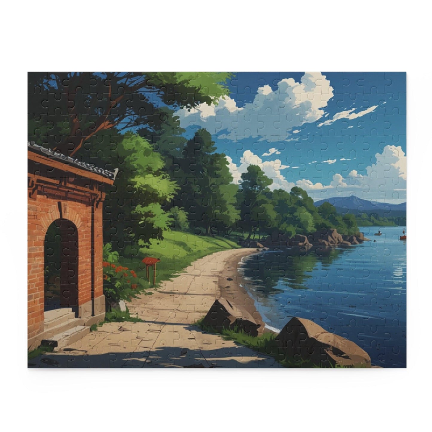 Lakeside Serenity Puzzle (120, 252, 500-Piece) - Puzzlers Paradise
