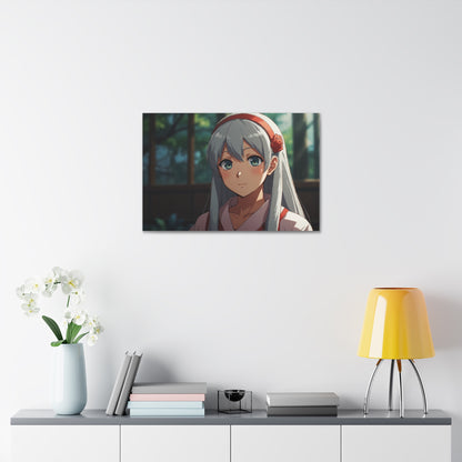 Glimpse of Serenity: Anime Character Canvas Stretched, 1.5''  Puzzlers Paradise