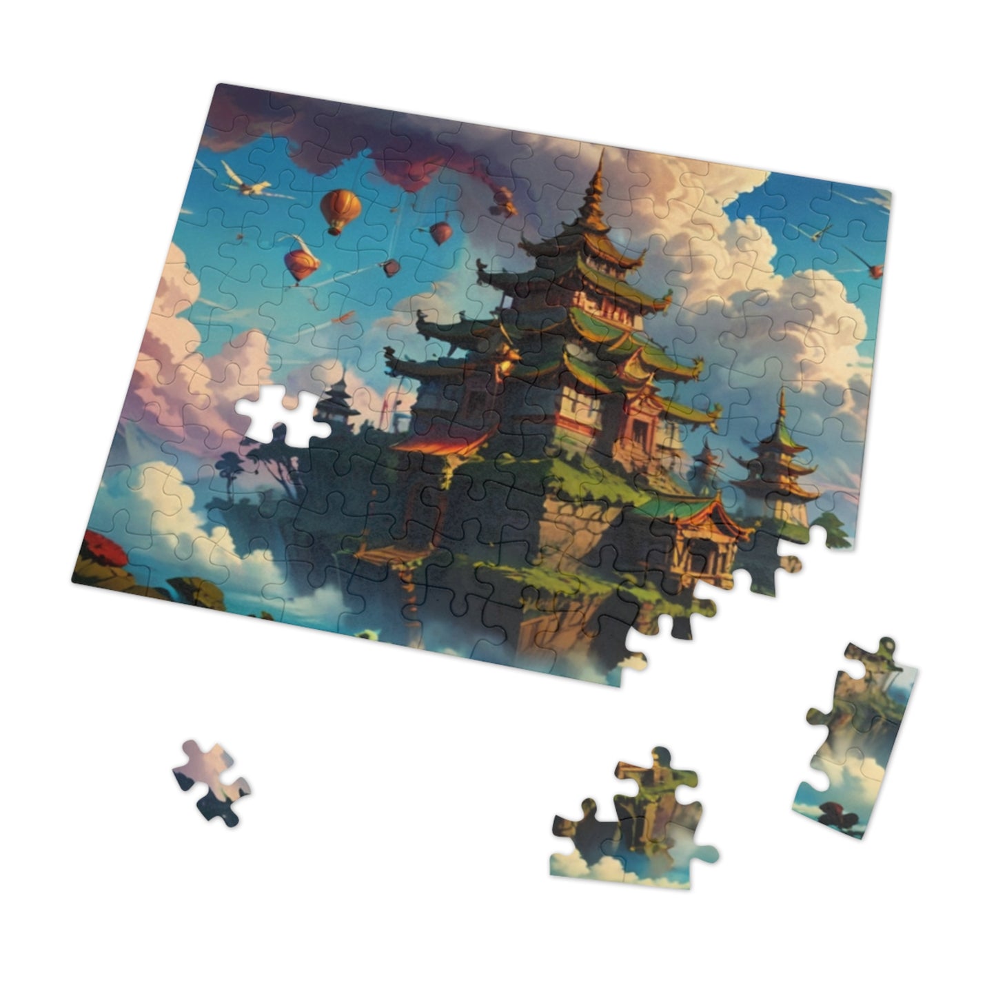 Floating Temples Jigsaw Puzzle (30, 110, 252, 500, 1000-Piece)