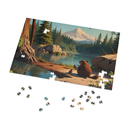 Reading Beaver Jigsaw Puzzle (30, 110, 252, 500, 1000-Piece)