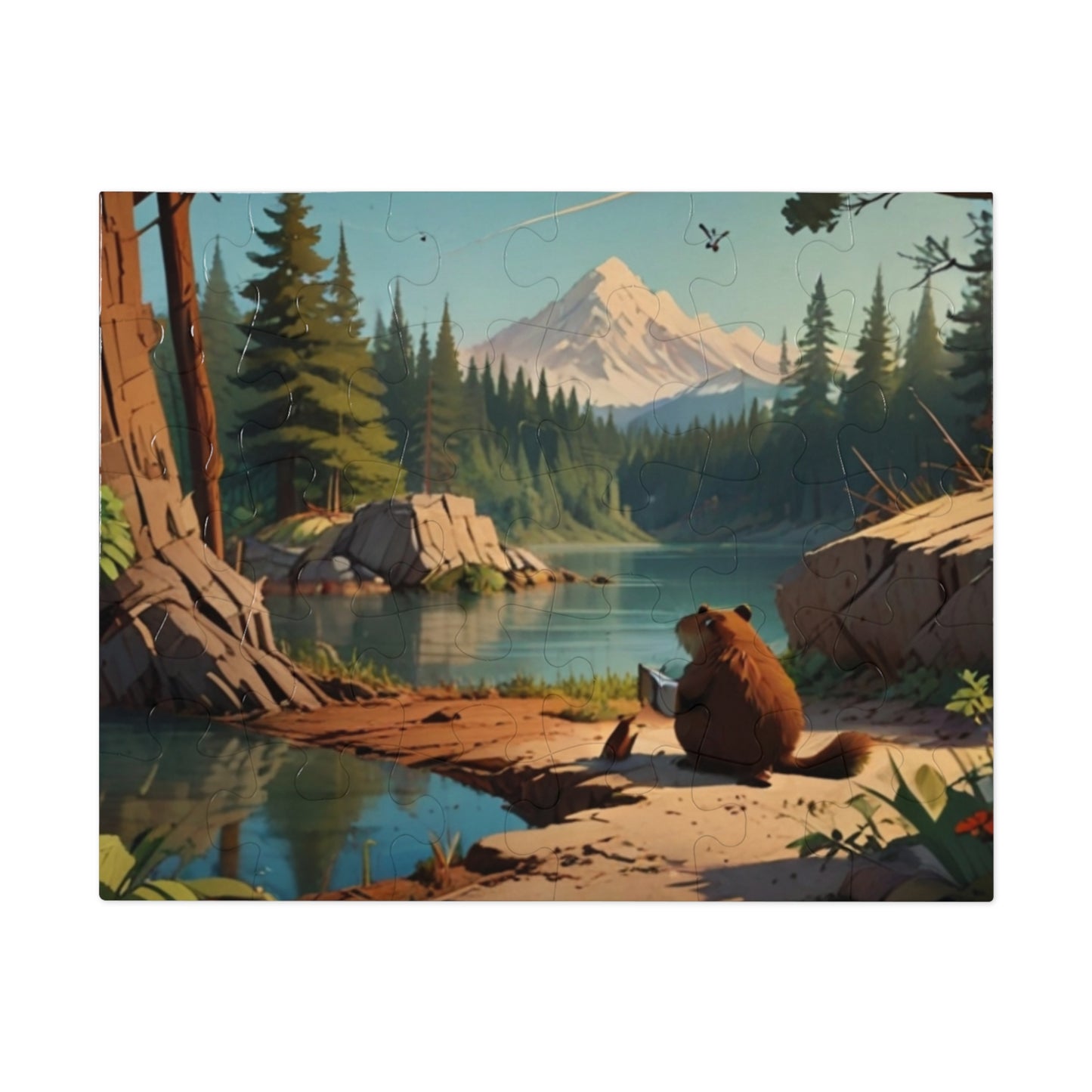 Reading Beaver Jigsaw Puzzle (30, 110, 252, 500, 1000-Piece)