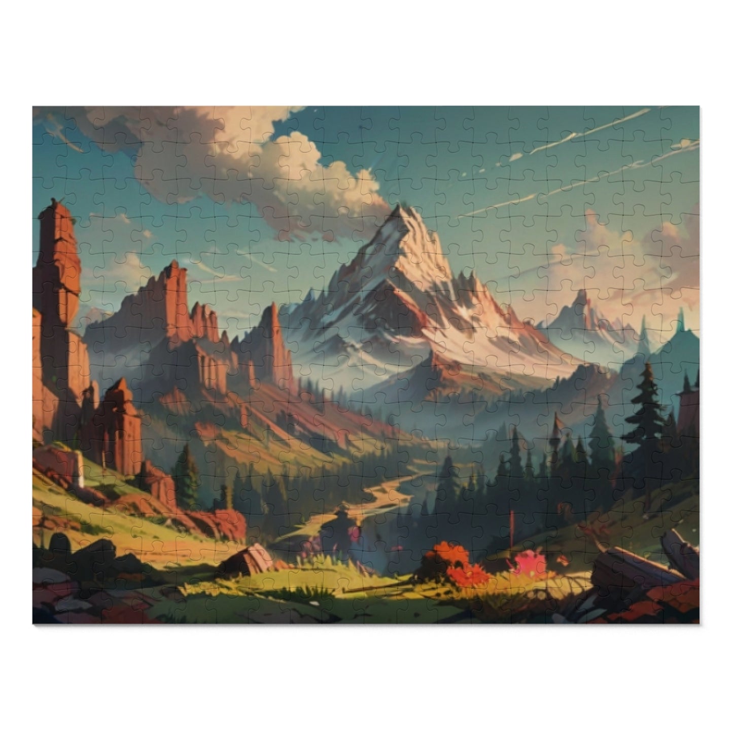 Echoing Mountains Jigsaw Puzzle (30, 110, 252, 500, 1000-Piece)